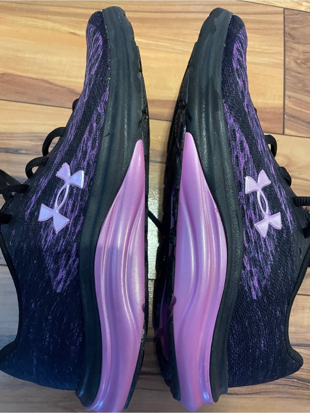 Under Armour liquify rebel Women's Black & Purple Running Shoes size 7.5 - Picture 6 of 7